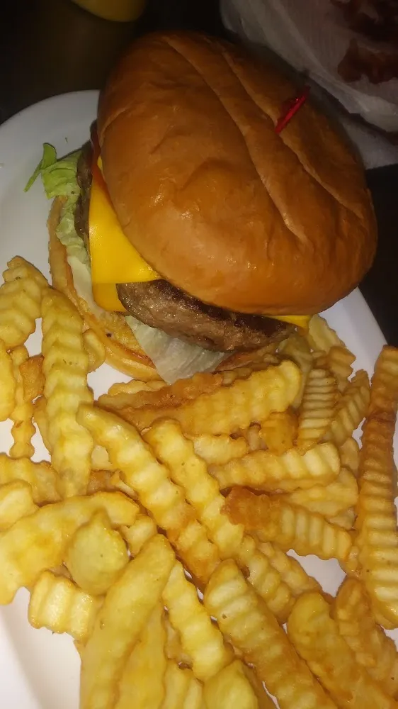 Cheese Burger and Fries